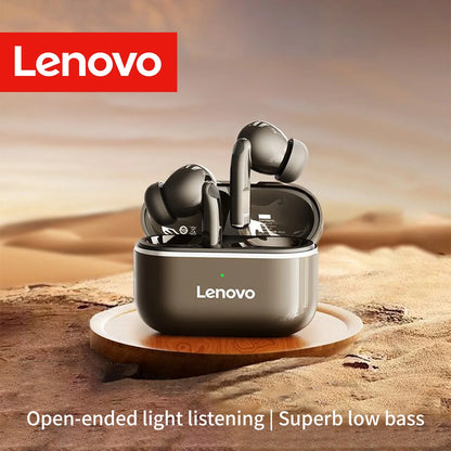 Lenovo Wireless Bt5.4 Low Latency Earbuds with Mic Hd Call Noise Reduction Long Standby Earphones Human Ear Design Headphones